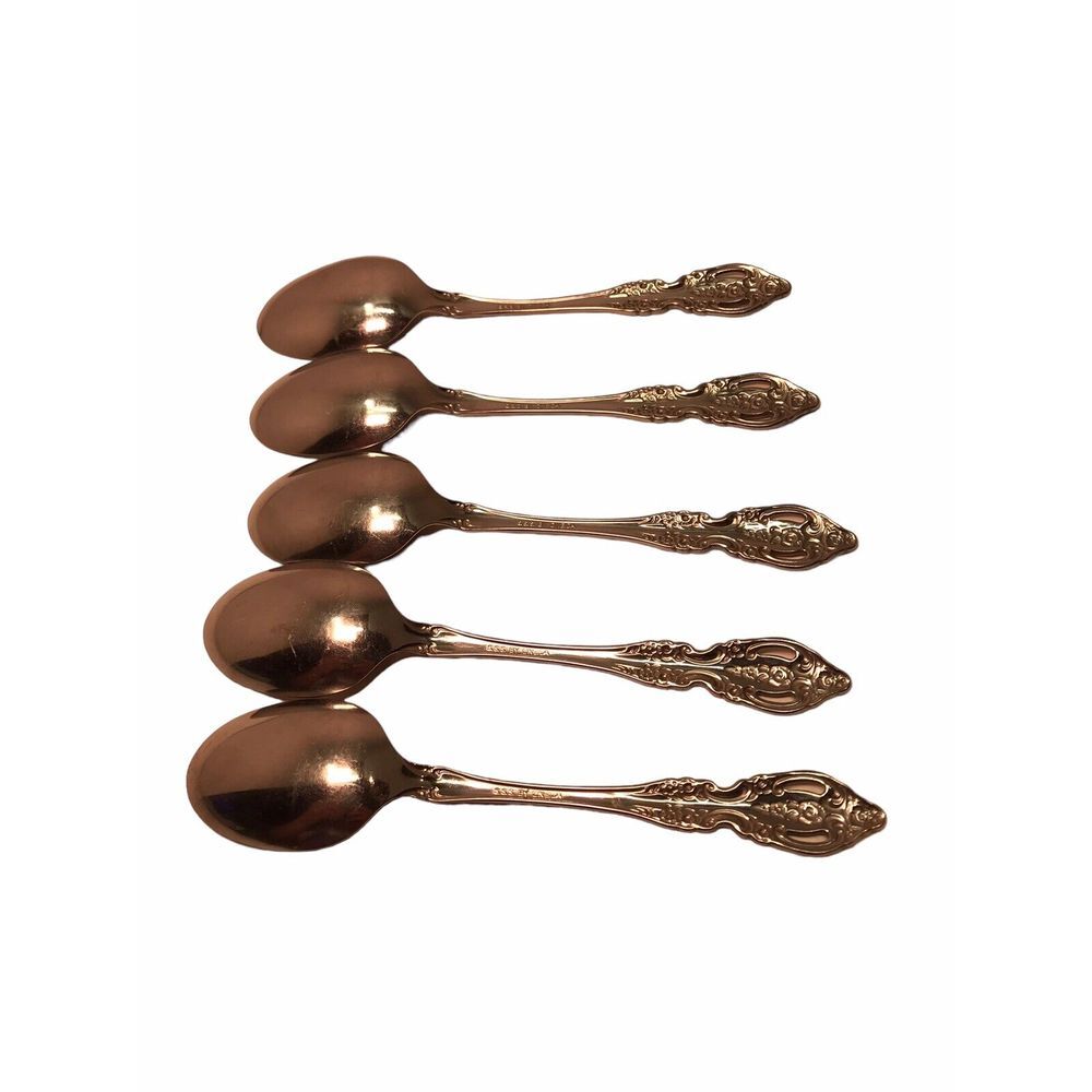 Flatware‎ Oval Soup 5 replacement Spoons 6 7/8" Vintage Stainless Steal Onieda